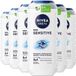 NIVEA Men Shampoo & Douchegel 3in1 Sensitive - 6 x 250 ml