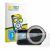 BROTECT Screenprotector 3 Stuks voor GoPro Mission 1 Pro ILS Beschermglas transparant