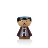 Lucie Kaas Bordfolk eierdopje, beukenhout, meerkleurig, hoogte: 6 cm