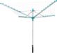 Leifheit Sèche-linge Linomatic 400 Easy, 40 mètres de corde à linge, système Easy-Lift, turquoise/gris, diamètre du mât 50mm