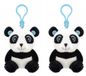 Wild Republic Wild Planet, Lda Set van 4x stuks pluche mini panda knuffel sleutelhanger 9 cm