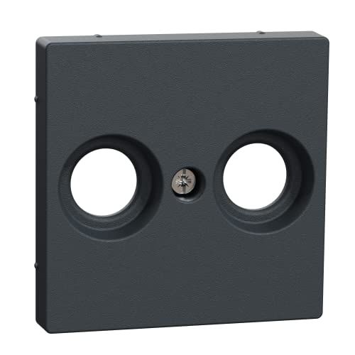 Merten MEG4122-0414 centrale plaat voor antenne-contactdozen, antraciet, systeem M