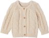 Vertbaudet Kabelvest voor babyjongens gemêleerd beige
