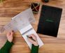 RHODIA Spiraalnotitieblok GREENPAD, A5+, gelinieerd, zwart