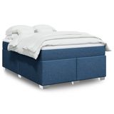 Maison Exclusive - Boxspringbed met matras, bleu, 160x200 cm, textile