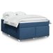 Maison Exclusive - Boxspringbed met matras, bleu, 160x200 cm, textile