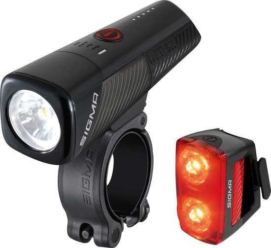 Sigma BUSTER 800 USB LED Verlichtingset - 800 Lumen - BUSTER RL 150 Flash USB achterlicht met remlicht functie - Oplaadbaar