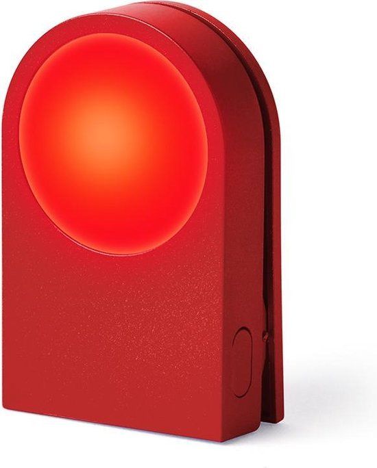 Lexon Lucie Draagbare Led Clip Rood