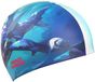 Mad Wave Shark Hq Bonnet de bain Bleu