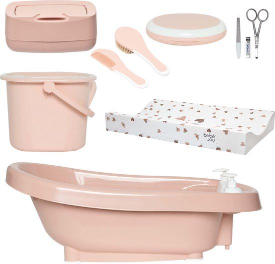 bébé-jou Bebe-Jou 6-Delige Thermobadset De Luxe Fabulous Pale Pink