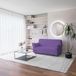 Bankhoes MB Home Bankhoes "Più Bello", paars, 2 plaatsen