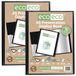 eco-eco A5 formaat 50% gerecycled 10 vakken zwart presentatie display boek, opbergkoffer portfolio kunstmap met plastic hoezen, eco041x2, (Pack van 2 boeken)