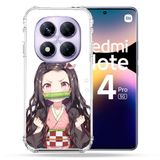Cokitec Xiaomi Redmi Note 14 Pro 5G Manga Demon Slayer Nezuko Versterkte hoes