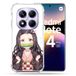 Cokitec Xiaomi Redmi Note 14 Pro 5G Manga Demon Slayer Nezuko Versterkte hoes