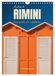 La Calvendo La plage de Rimini Parasol et cabines (Calendrier mural 2027 DIN A4 horizontal), CALVENDO calendrier mensuel