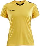 Craft Progress Contrast Shirt Korte Mouw Dames - Geel / Zwart | Maat: XL