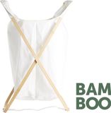 Day Panda Day Wasmand Bamboe - Wasmand met onderstel - Uitneembare waszak - Bamboe - Canvas - Wit