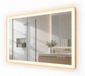 Miroir LED pour salle de bain, 50x70 cm, dimmable, avec prise, anti-buée