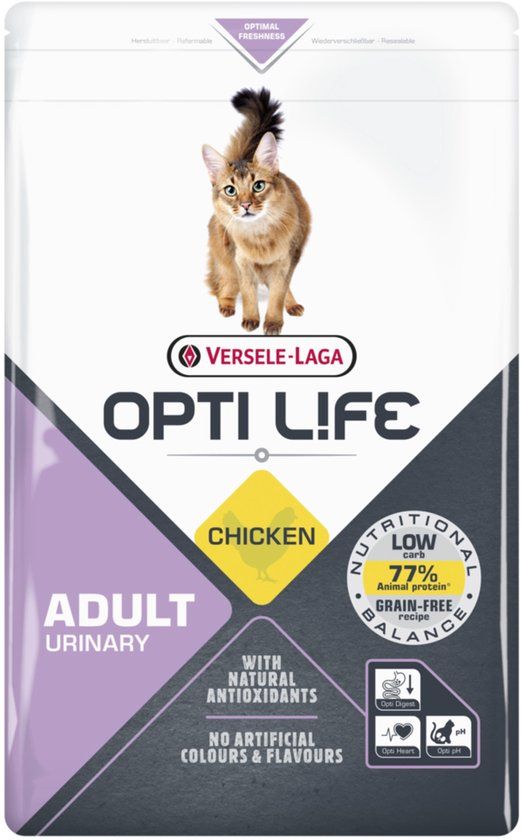Versele-Laga Opti Life Kattenvoer - Urinary - Kip - Graanvrij - 2,5 kg