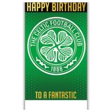 Celtic Football Club verjaardagskaart, verjaardagskaart voor familieleden, wordt geleverd met stickers om te personaliseren met je bijschrift, mama, papa, kleinzoon, vriend, open verjaardagskaart