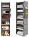 Organisateur de placard - Suspendu - 6 compartiments - 30 x 30 x 120 cm - Gris