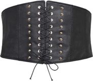 Jawbreaker Faux Leather Dames Riem - Zwart