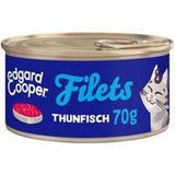 Edgard & Cooper Tonijn natvoer kat adult filets 48x70 g