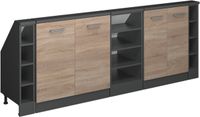 Vicco R-Line Keukenkast voor schuine wand – 210 cm Set van 5 Sonoma/antraciet
