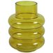 Countryfield Vaas Nikky glas L17B17H22,5CM mosterdgeel