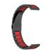 König Design Huawei Vervangingsarmband voor Huawei Watch GT 3 42 mm, roestvrijstalen band met lus, kleur: rood