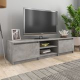 Prolenta Maison Exclusive - TV-meubel in betonlook, grijs, 140x40x35,5 cm, gemaakt van houtvezelplaat
