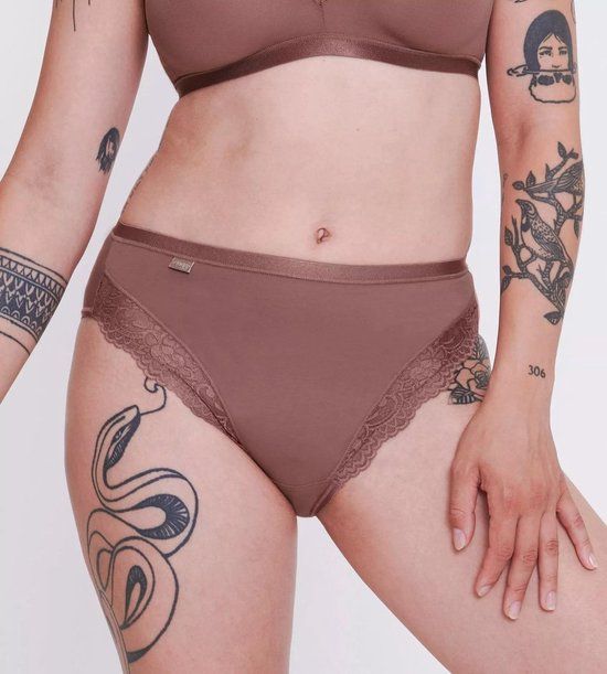 sloggi Romance Tai Dames Onderbroek - CACAO - Maat 46