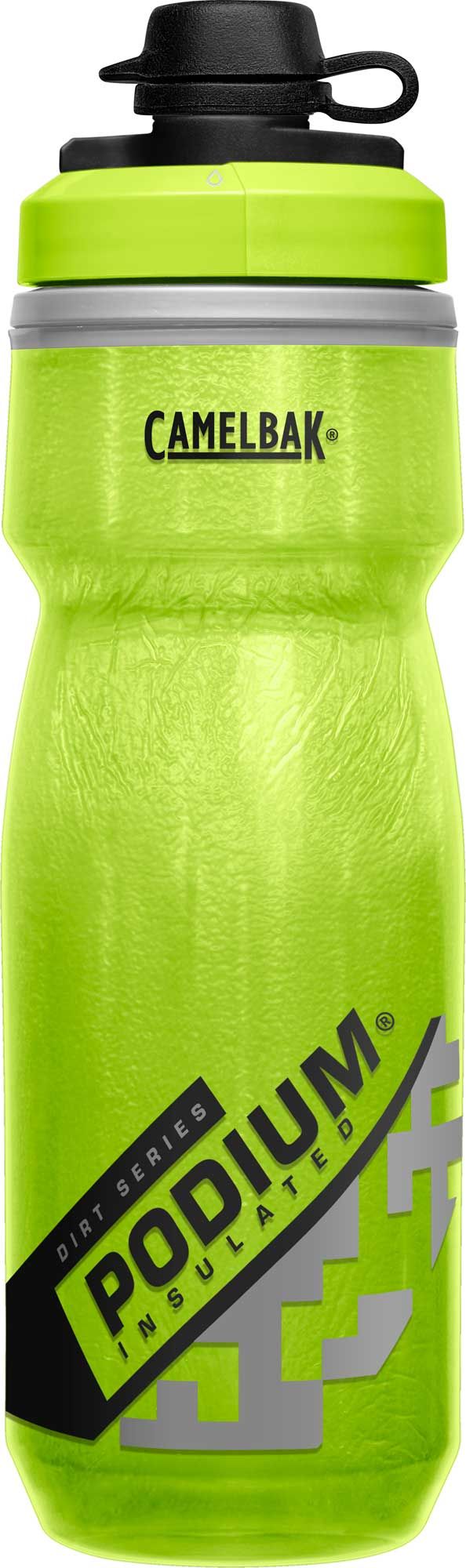 CamelBak Podium Dirt Series Chill - Drinkfles - 620 ml - Zwart/Groen/Zilver
