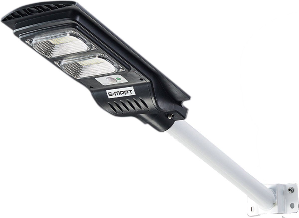 HOFFTECH LED Lantaarn Solar - Light Sensor - IP65 - 11000 mAh - 3.2 Volt - Inclusief Muurbeugel 40 cm