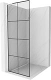 Mexen Kioto L paroi de douche Walk-in 70 x 200 cm, grille noir, blanc
