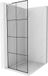 Mexen Kioto L paroi de douche Walk-in 70 x 200 cm, grille noir, blanc