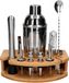 Barman set 12 l met ronde standaard zilveren shaker Cobbler