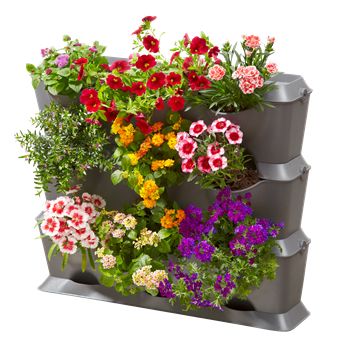 Gardena NatureUp! Box Planter - Wall-Mounted - Plastic - Grey - Rectangle - Outdoor