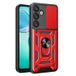 Samsung Coque Hybride à Anneau Rotatif avec Protection pour Appareil Photo - Rouge