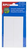 APLI 2556 - Witte dubbele etiketten aan de voorkant 31,0 x 100,0 mm