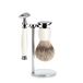 Mühle Ensemble Rasage Blaireau Pointe Argent, Rasoir Classique & Support