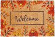 Merkloos Relaxdays Deurmat kokos - herfstbladeren - 60 x 40 cm - antislip