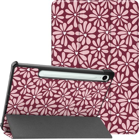 imoshion Tablet Hoes - Geschikt voor Samsung Galaxy Tab S10 FE / Galaxy Tab S9 11.0 inch FE / Galaxy Tab S9 11.0 inch / Galaxy Tab S10 Lite - Design Trifold Bookcase