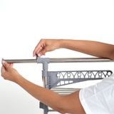 Kitchen Move Wasdroogrek 25m EXTRA Gris Metaal Inklapbaar Ja Inclusief wielen Ja