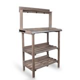 UNUS® Oppottafel met verzinkt werkblad 78x36x131 cm grijs