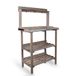 UNUS® Oppottafel met verzinkt werkblad 78x36x131 cm grijs