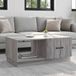 Maison Exclusive Table basse Sonoma gris, 90 x 50 x 37 cm, panneau de particules