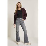 Para Mi high waist flared jeans grey denim