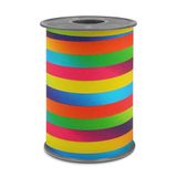 PRÄSENT POLY GLITTER Ringband regenboog, 100 m cadeaulint