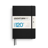 LEUCHTTURM1917 363534 notitieboek 120 g/m² Paper Edition, hardcover, medium (A5), zwart, gelinieerd